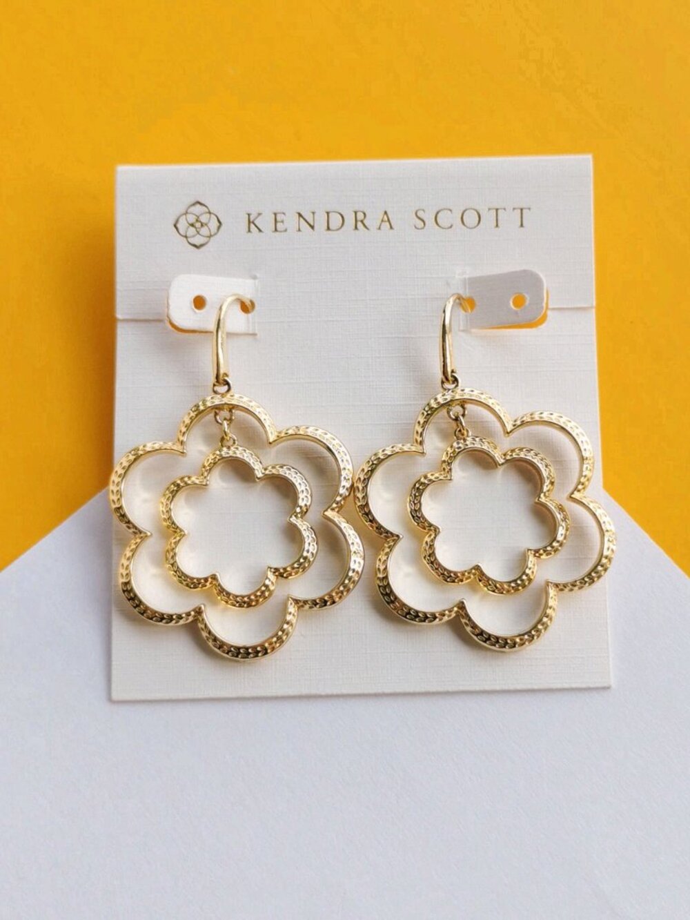 Susie Gold Open Frame Earrings by Kendra Scott